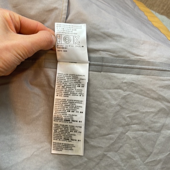 MADE & CRAFTED RARE Levi’s Rain Jacket size 0 - trim BOVINE LEATHER - GOOD C - Picture 14 of 17